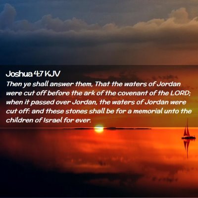 Joshua 4:7 KJV Free Bible Images