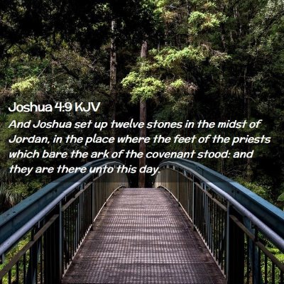 Joshua 4:9 KJV Free Bible Images