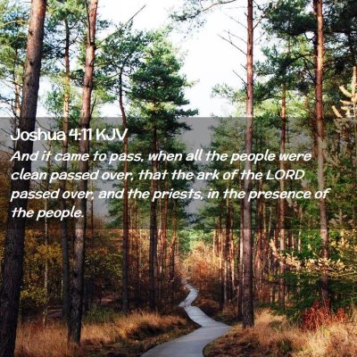 Joshua 4:11 KJV Free Bible Images