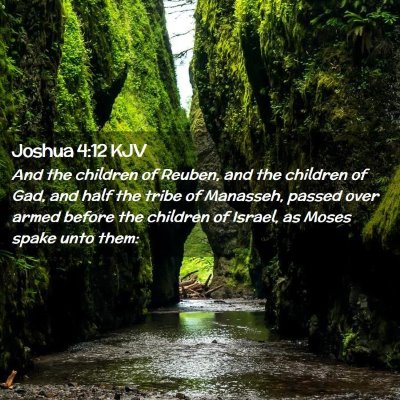 Joshua 4:12 KJV Free Bible Images