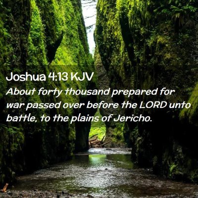 Joshua 4:13 KJV Free Bible Images