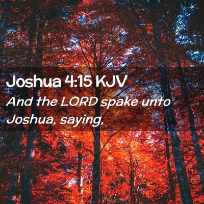 Joshua 4:15 KJV Free Bible Images