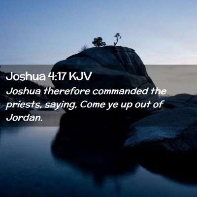 Joshua 4:17 KJV Free Bible Images