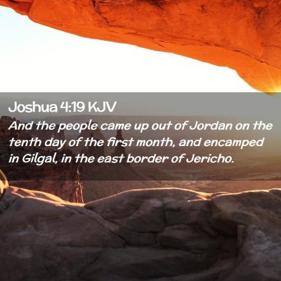 Joshua 4:19 KJV Free Bible Images