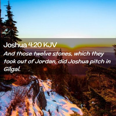 Joshua 4:20 KJV Free Bible Images