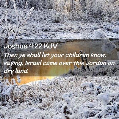 Joshua 4:22 KJV Free Bible Images