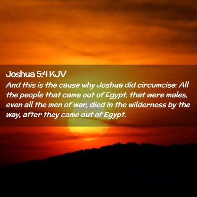 Joshua 5:4 KJV Free Bible Images