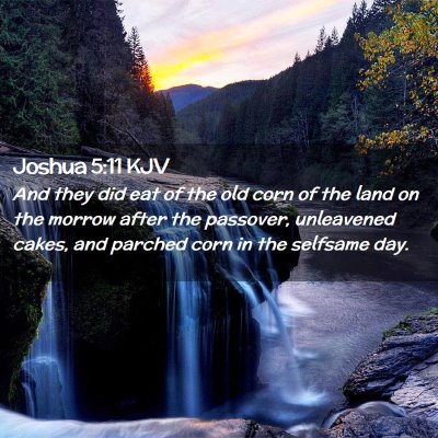 Joshua 5:11 KJV Free Bible Images