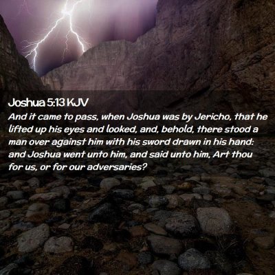 Joshua 5:13 KJV Free Bible Images