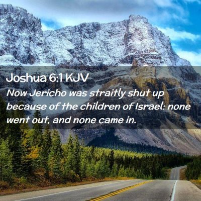 Joshua 6:1 KJV Free Bible Images