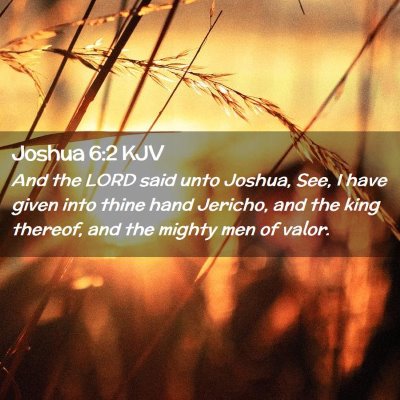 Joshua 6:2 KJV Free Bible Images