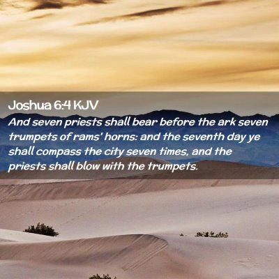 Joshua 6:4 KJV Free Bible Images