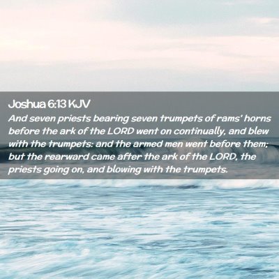 Joshua 6:13 KJV Free Bible Images