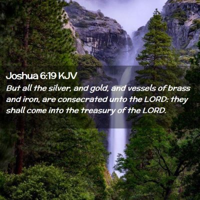 Joshua 6:19 KJV Free Bible Images