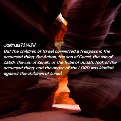 Joshua 7:1 KJV Free Bible Images