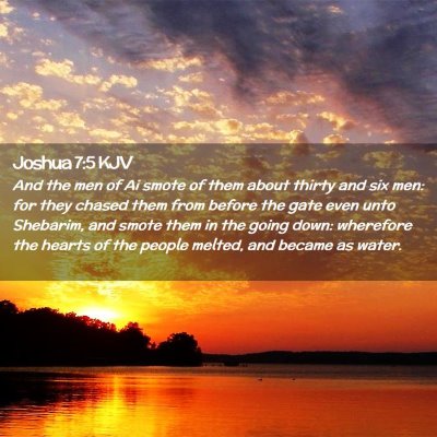 Joshua 7:5 KJV Free Bible Images