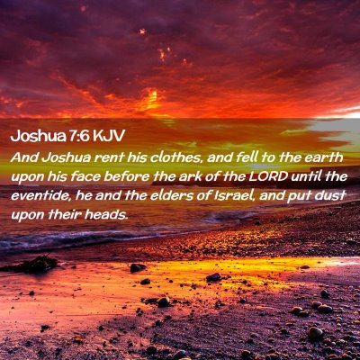 Joshua 7:6 KJV Free Bible Images