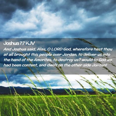 Joshua 7:7 KJV Free Bible Images