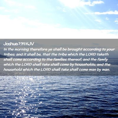 Joshua 7:14 KJV Free Bible Images