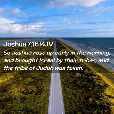 Joshua 7:16 KJV Free Bible Images