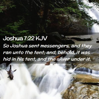 Joshua 7:22 KJV Free Bible Images