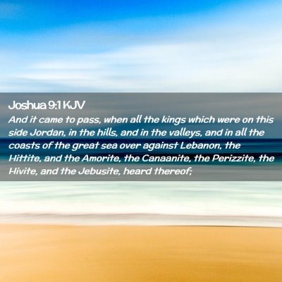 Joshua 9:1 KJV Free Bible Images