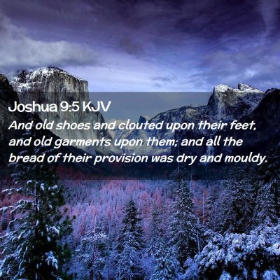 Joshua 9:5 KJV Free Bible Images