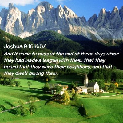 Joshua 9:16 KJV Free Bible Images