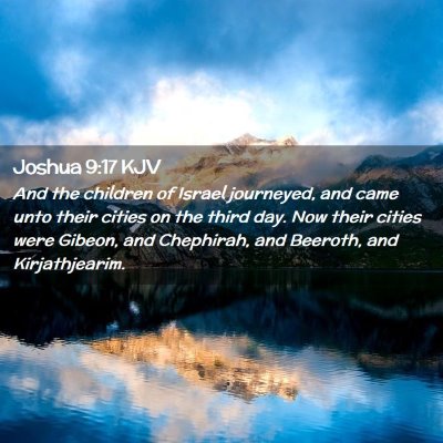 Joshua 9:17 KJV Free Bible Images