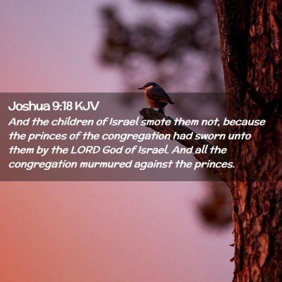 Joshua 9:18 KJV Free Bible Images