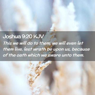 Joshua 9:20 KJV Free Bible Images