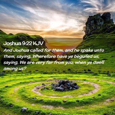 Joshua 9:22 KJV Free Bible Images