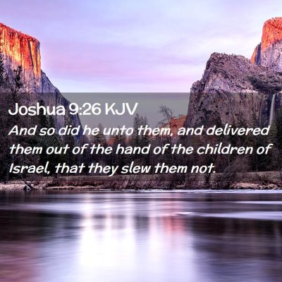 Joshua 9:26 KJV Free Bible Images