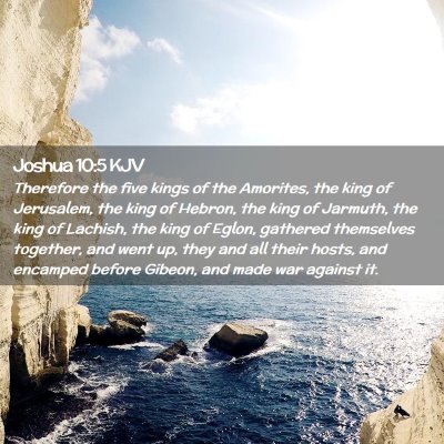 Joshua 10:5 KJV Free Bible Images