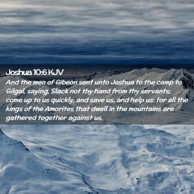 Joshua 10:6 KJV Free Bible Images