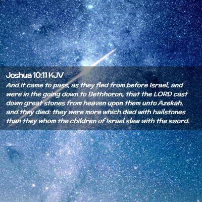 Joshua 10:11 KJV Free Bible Images