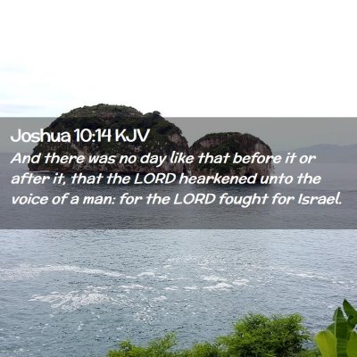 Joshua 10:14 KJV Free Bible Images