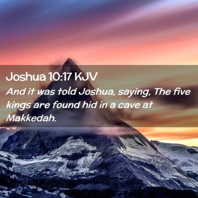 Joshua 10:17 KJV Free Bible Images