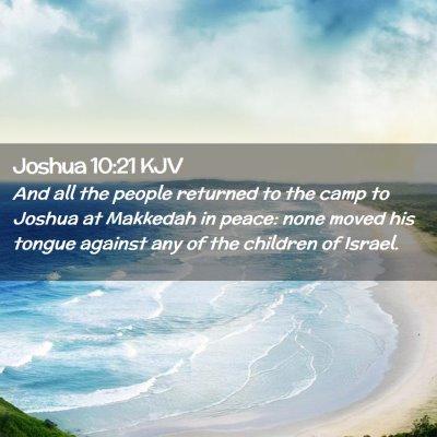 Joshua 10:21 KJV Free Bible Images