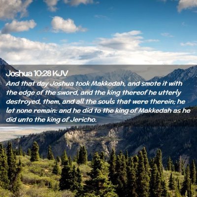 Joshua 10:28 KJV Free Bible Images