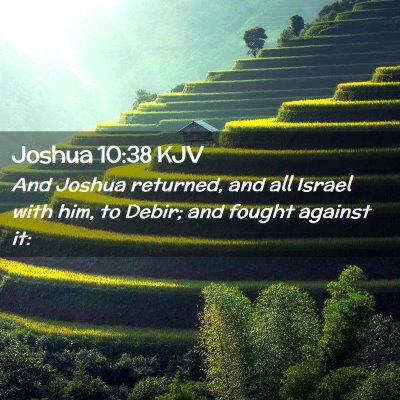 Joshua 10:38 KJV Free Bible Images