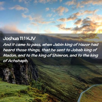 Joshua 11:1 KJV Free Bible Images