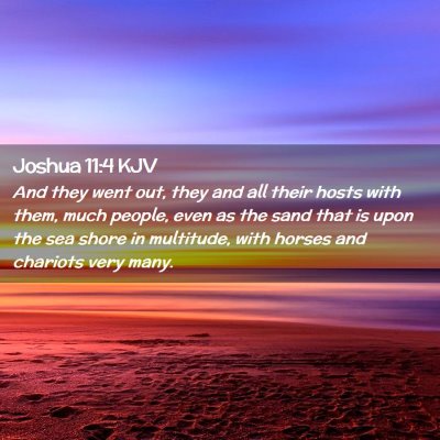 Joshua 11:4 KJV Free Bible Images