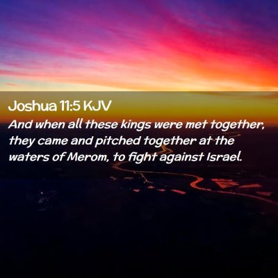 Joshua 11:5 KJV Free Bible Images