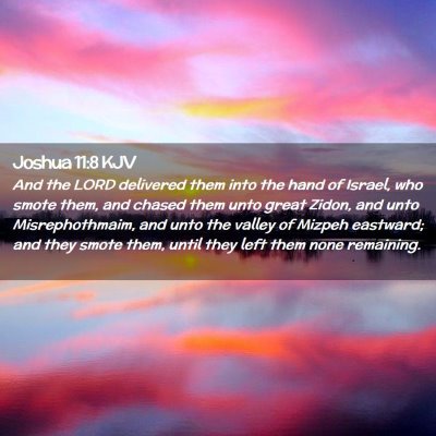 Joshua 11:8 KJV Free Bible Images