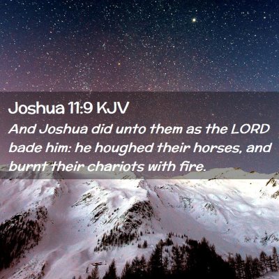 Joshua 11:9 KJV Free Bible Images