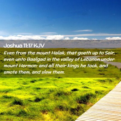 Joshua 11:17 KJV Free Bible Images