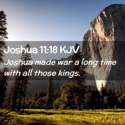 Joshua 11:18 KJV Free Bible Images