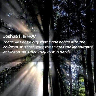 Joshua 11:19 KJV Free Bible Images