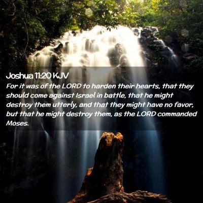 Joshua 11:20 KJV Free Bible Images